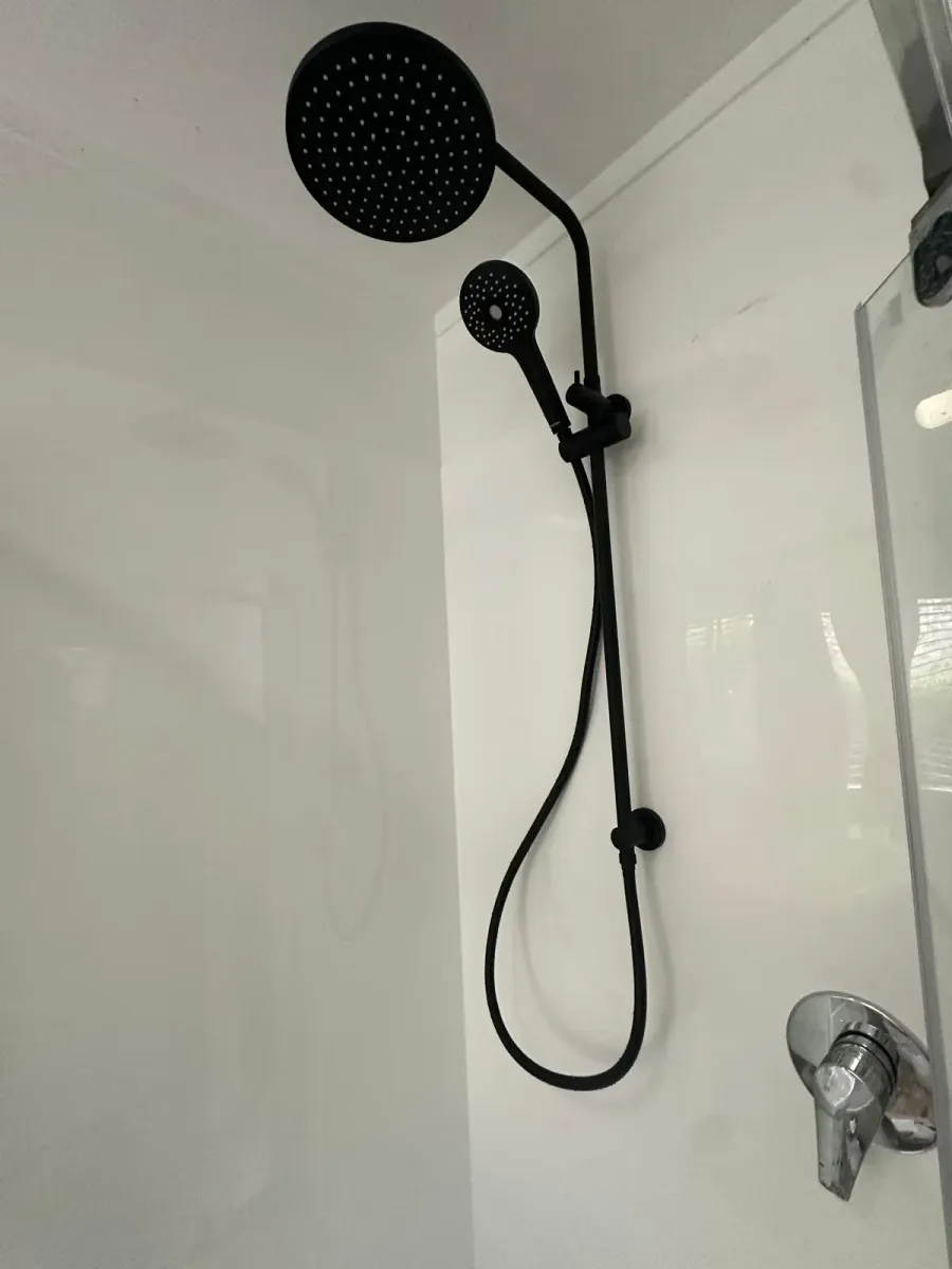 Black shower installation by Plumb-D Tec