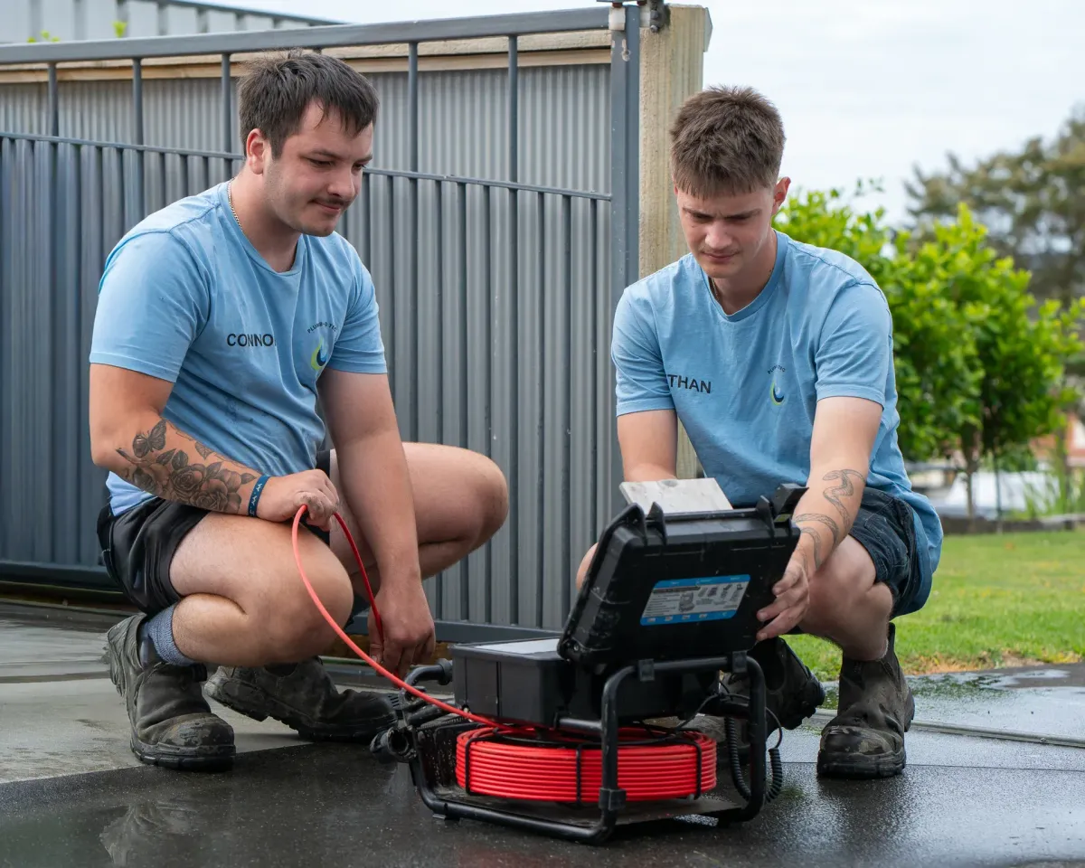 Plumb-D Tec team on site in Auckland
