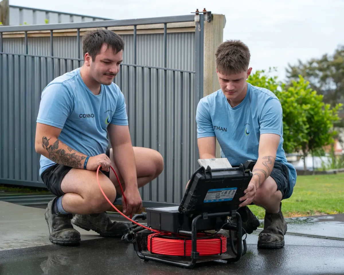 Plumb-D Tec team on a gas fitting job